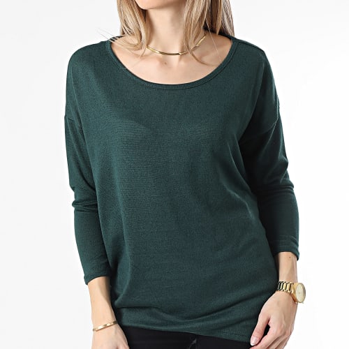 Tee Shirt Manches Longues Femme Elcos Vert Bouteille