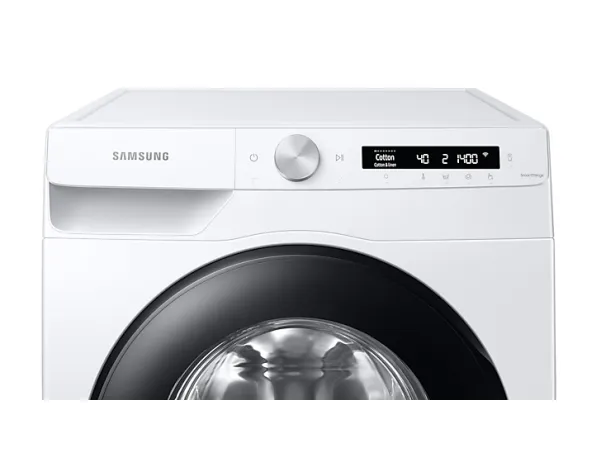 Samsung WW5100T WW80T504AAW - Vaskemaskine - Wi-Fi - bredde: 60 cm - dybde: 55 cm - højde: 85 cm - frontbetjening - 61 liter - 8 kg - 1400 rpm - hvid