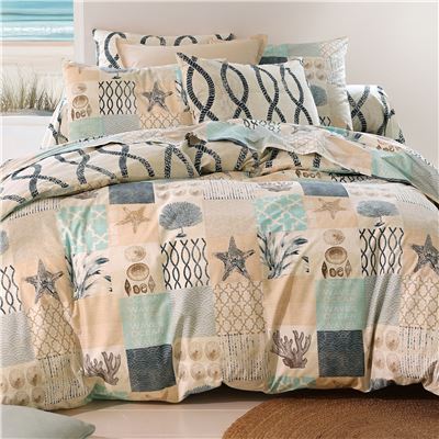 Linge de lit patchwork trésors des mers