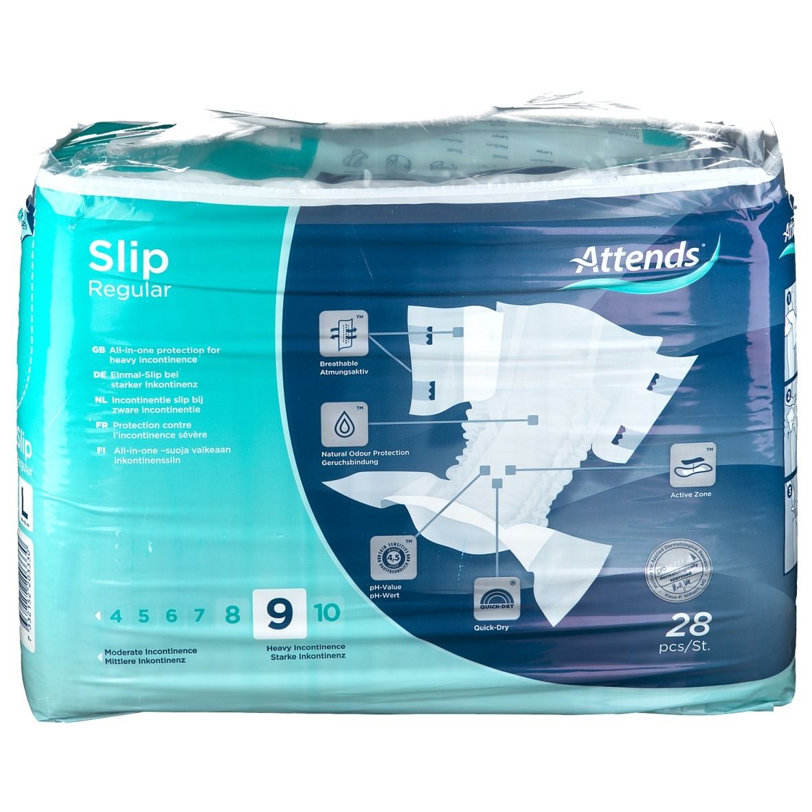 Attends® Slip Regular 9 L