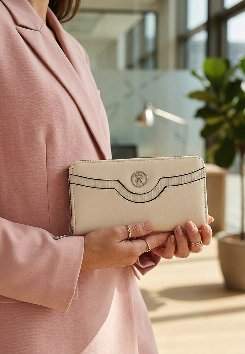 Portefeuille femme beige Silvia Rosa 3049
