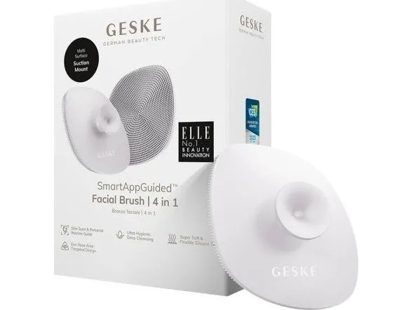 Geske 4in1 facial cleansing brush with Geske handle and App (starlight)