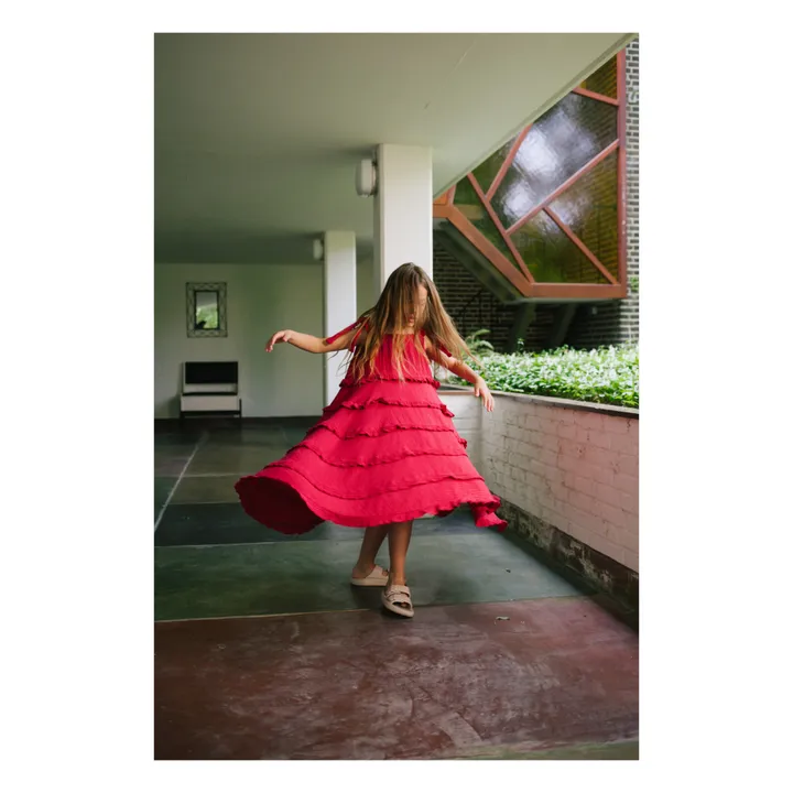 Daily Brat Robe à Volants | Rouge