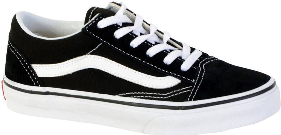 Vans Old Skool voorschools Schoenen Black Leer Textil 5 Foot Locker
