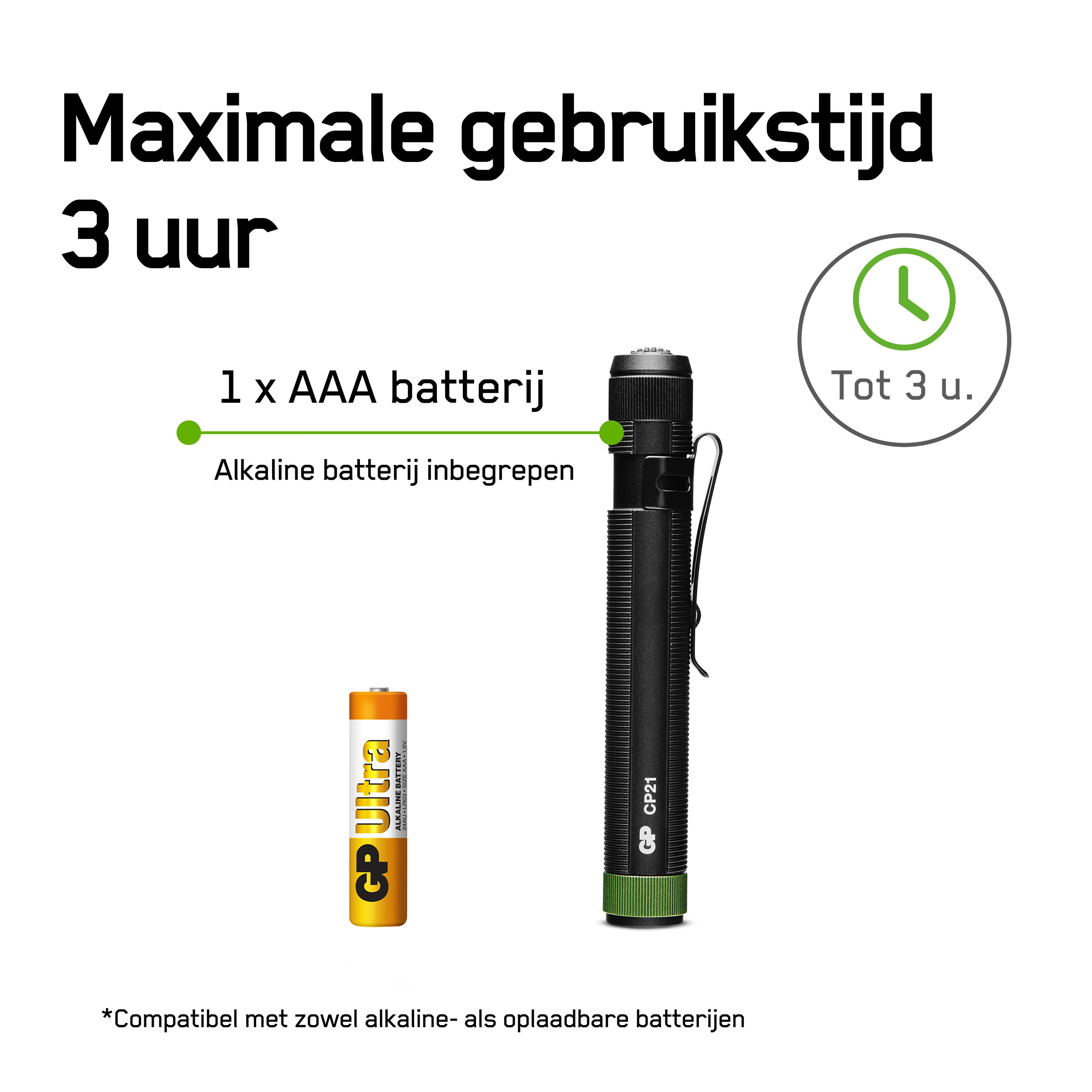 GP CP21 zaklamp
