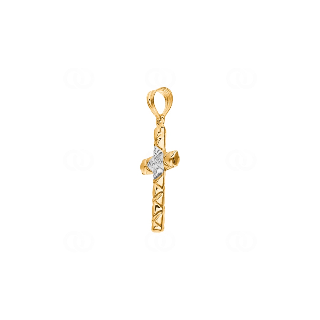 Anhänger 750/18 K Gelbgold Kreuz 29 x 18mm