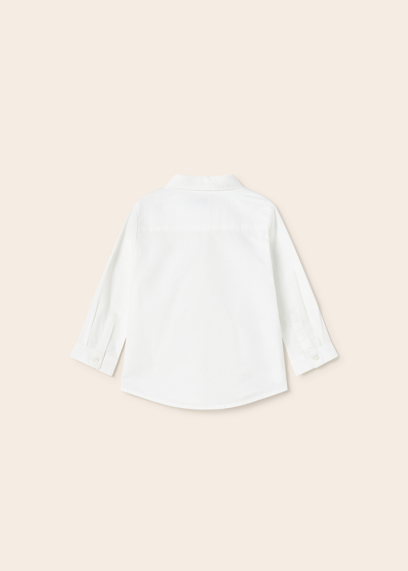 camisa básica de linho para bebê