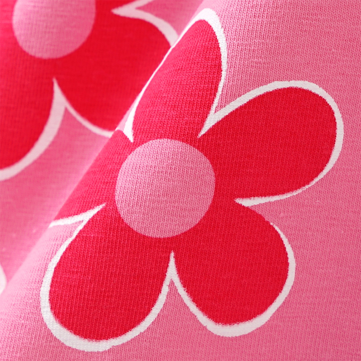 Famy 3 Mädchen Tops mit bunten Motiven zartrosa / blau / rosa