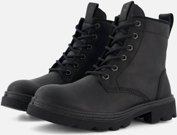 Ecco Hoge veterschoenen Grainer W ankle boot winter boots block heel with lambswool lining