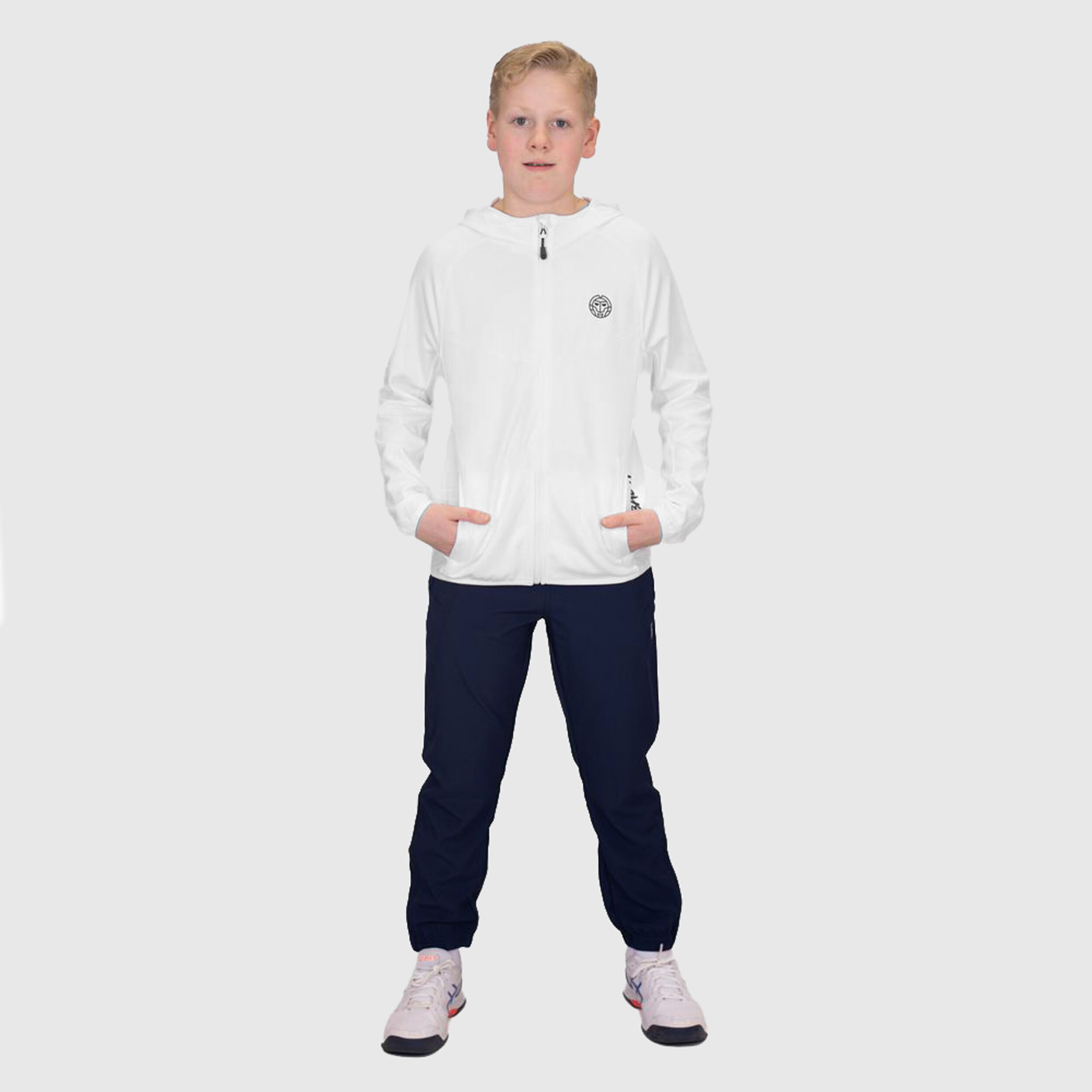 BIDI BADU Crew Veste De Survêtement Garçons - Blanc