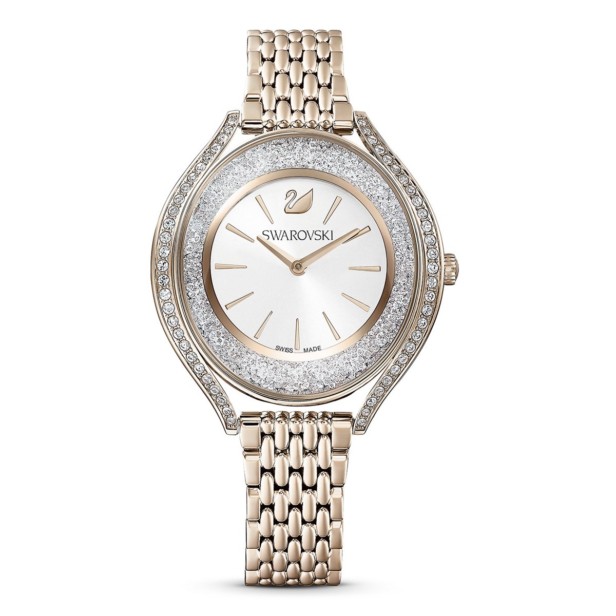 Montre Swarovski Cristaliline Aura doré champagne