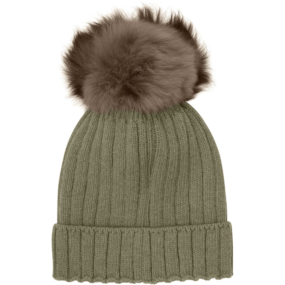 Køb Huttelihut Beetle Hue Strik Alpaca Pompom