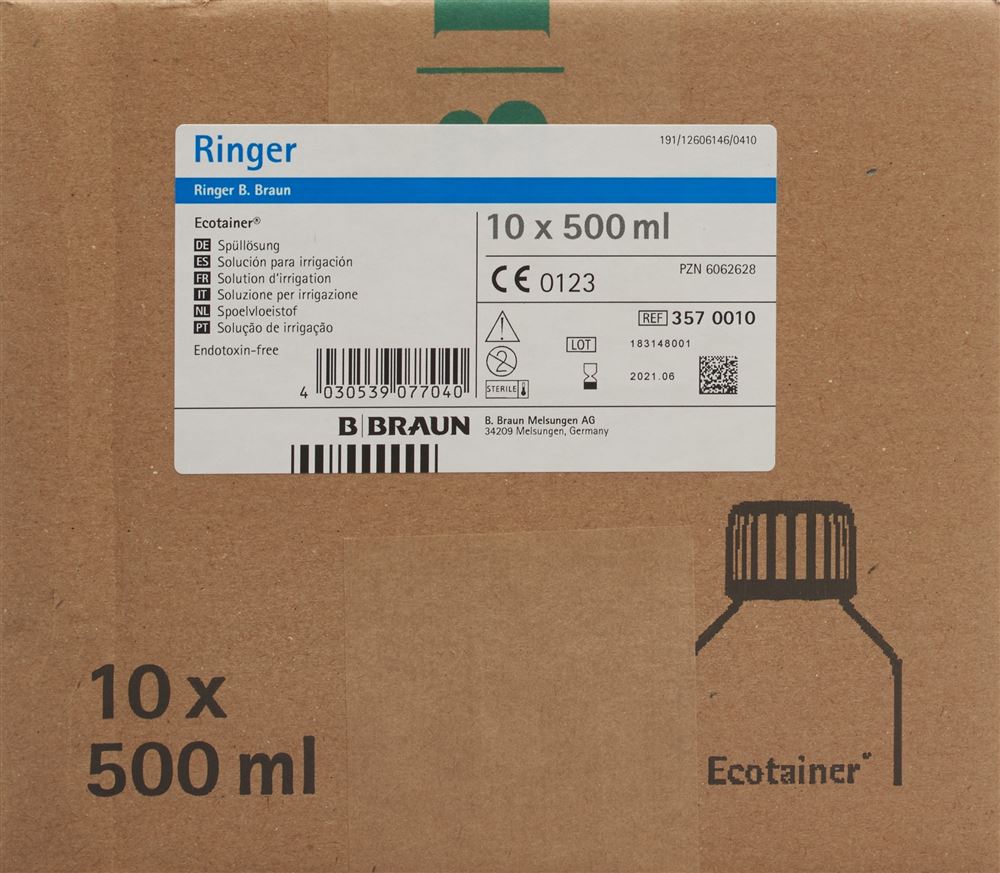 RINGER B. Braun Spül Lös 500ml Ecotainer Ecotainer 10 Stk
