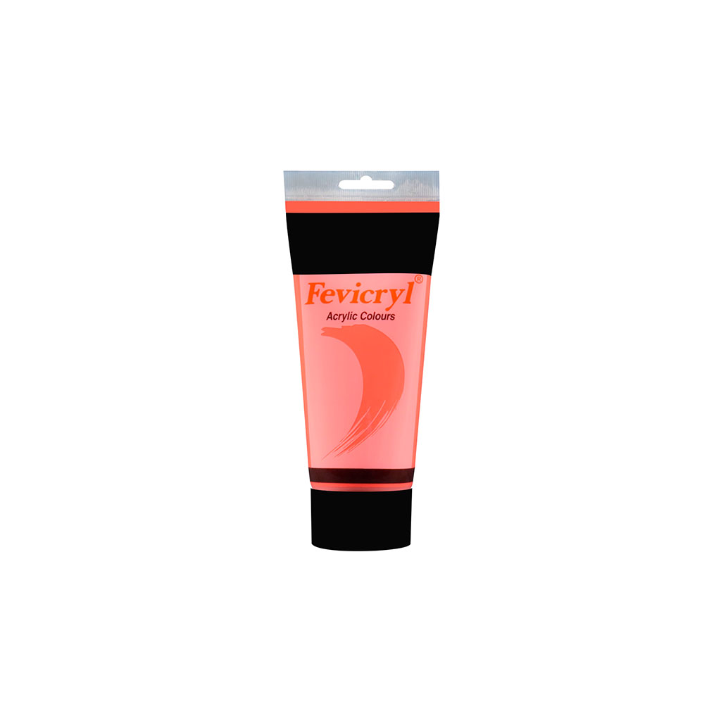 Tube peinture acrylique rouge écarlate 200ml