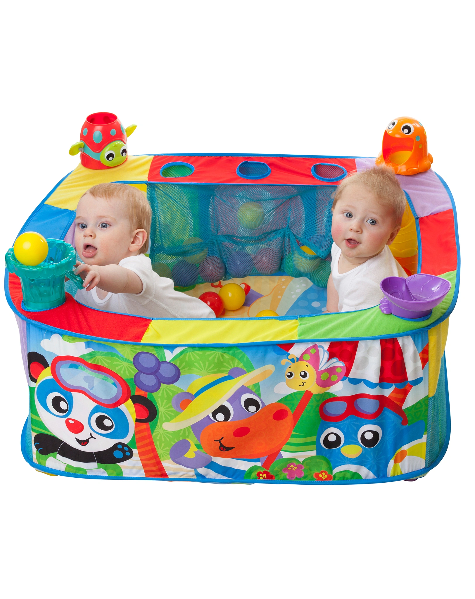 Pop Up Bällebad PLAYGRO - BEACHPARTY (80x80x29)