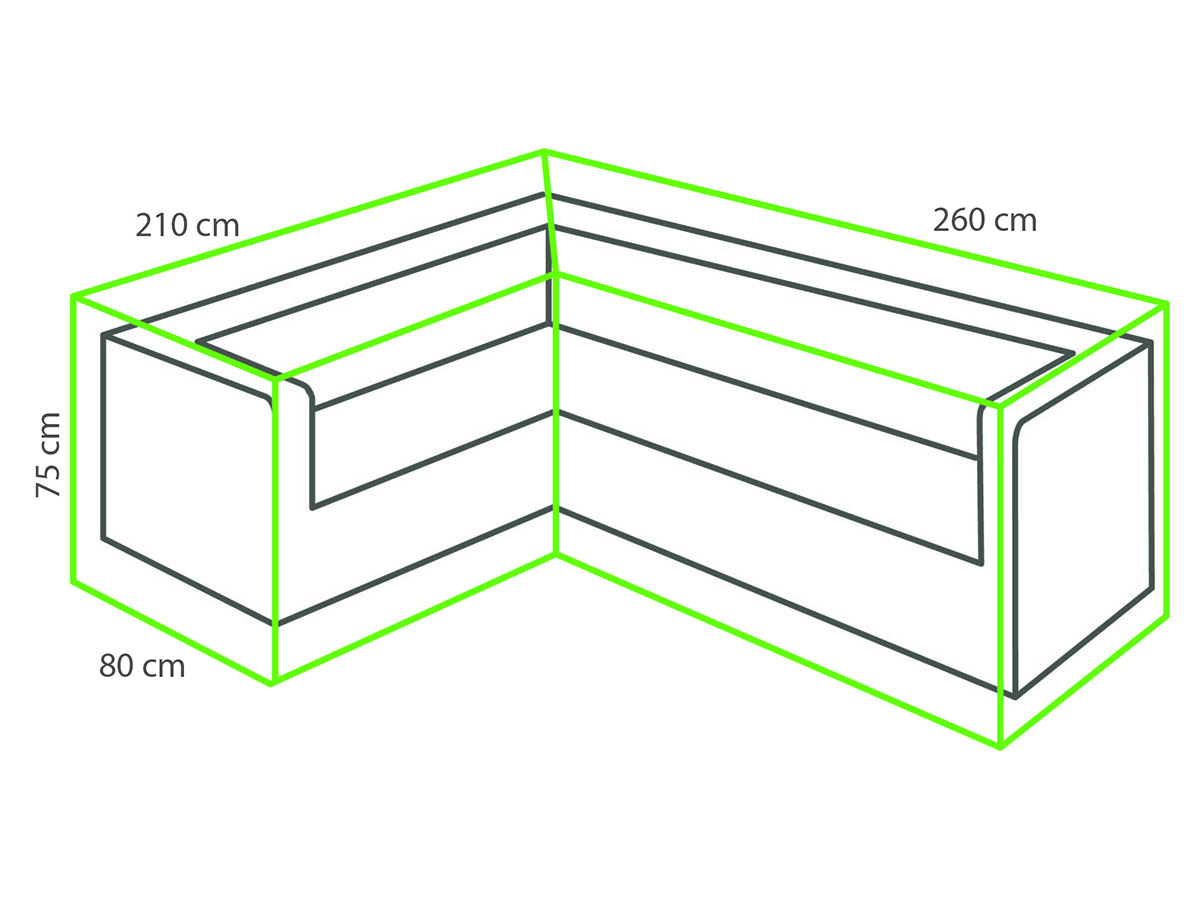 Winza Deluxe 260x210x80 L loungesethoes