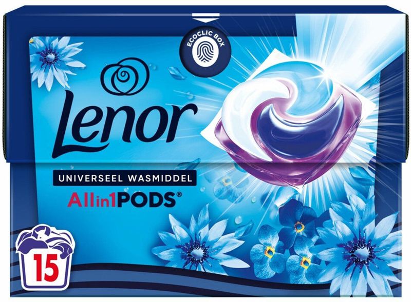 Lenor - All-in-1 Pods - Zeebries - 4 x 15 Stuks