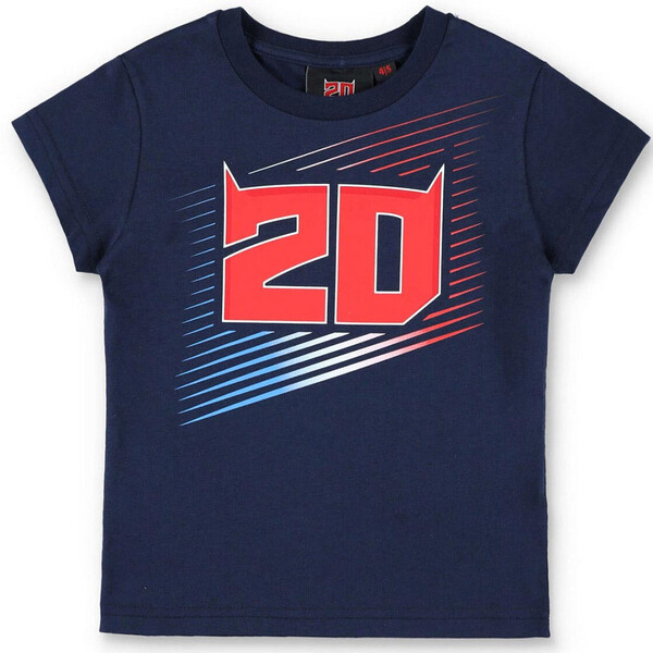 Fabio Quartararo - T-shirt enfant FQ20 N°2 Bleu / Rouge