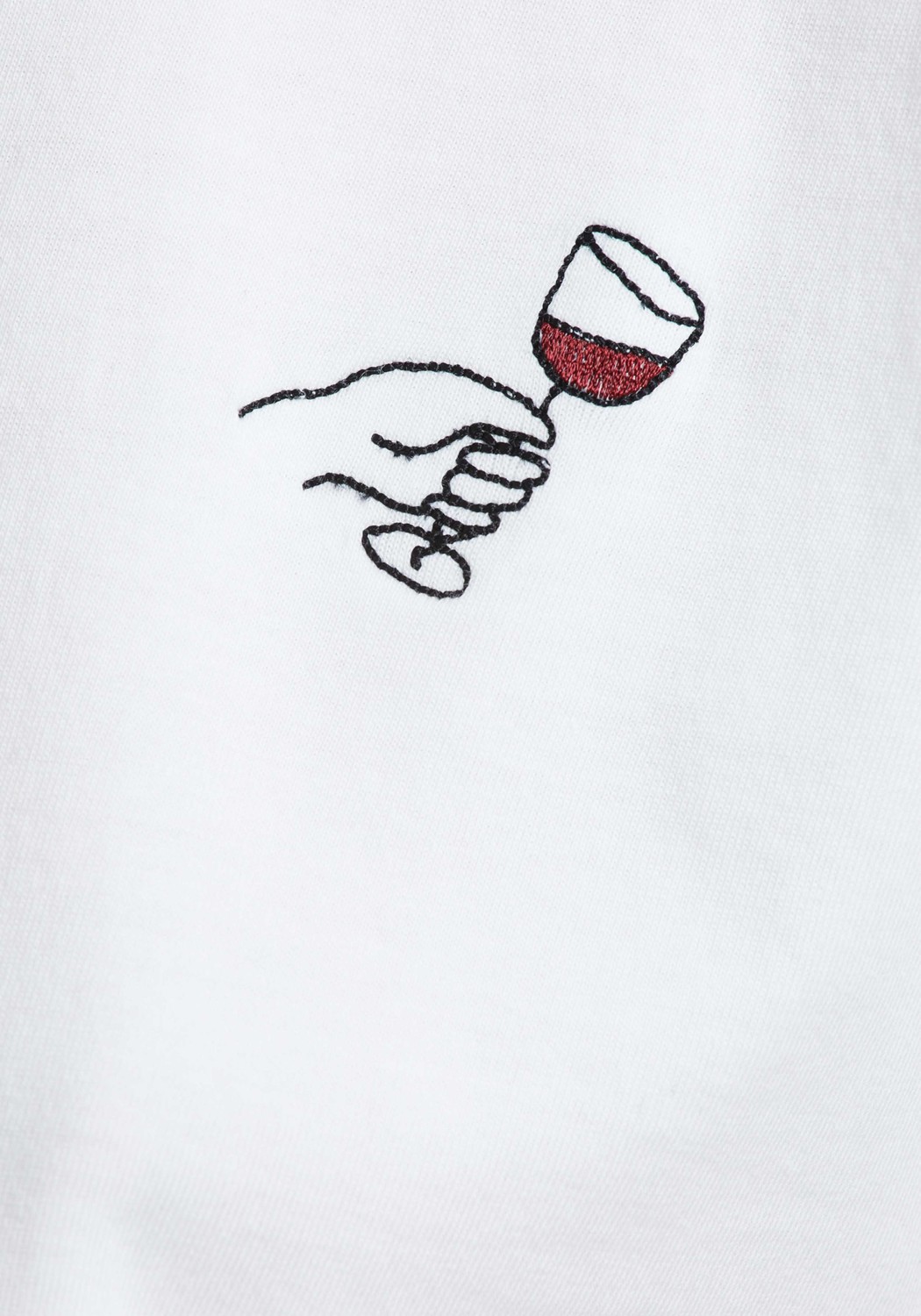 Dedicated T-Shirt Visby Wine Cheers White