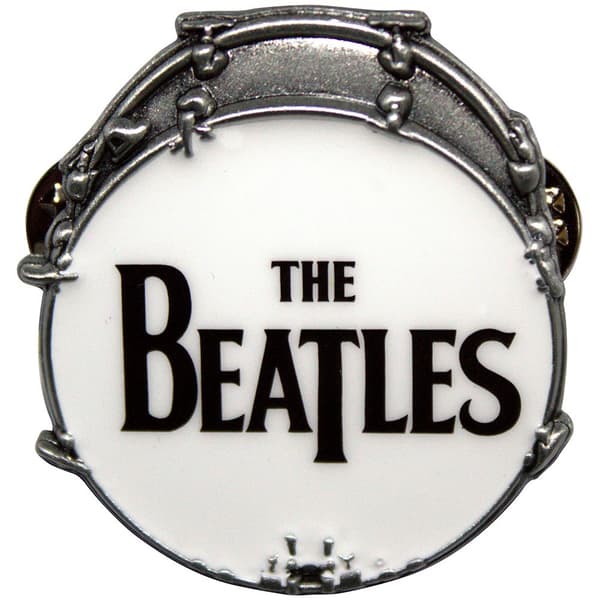 The Beatles Pin Badge: Drop T Drum