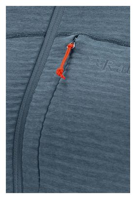Pull Polaire Demi-Zip Femme Rab Ascendor Light Bleu