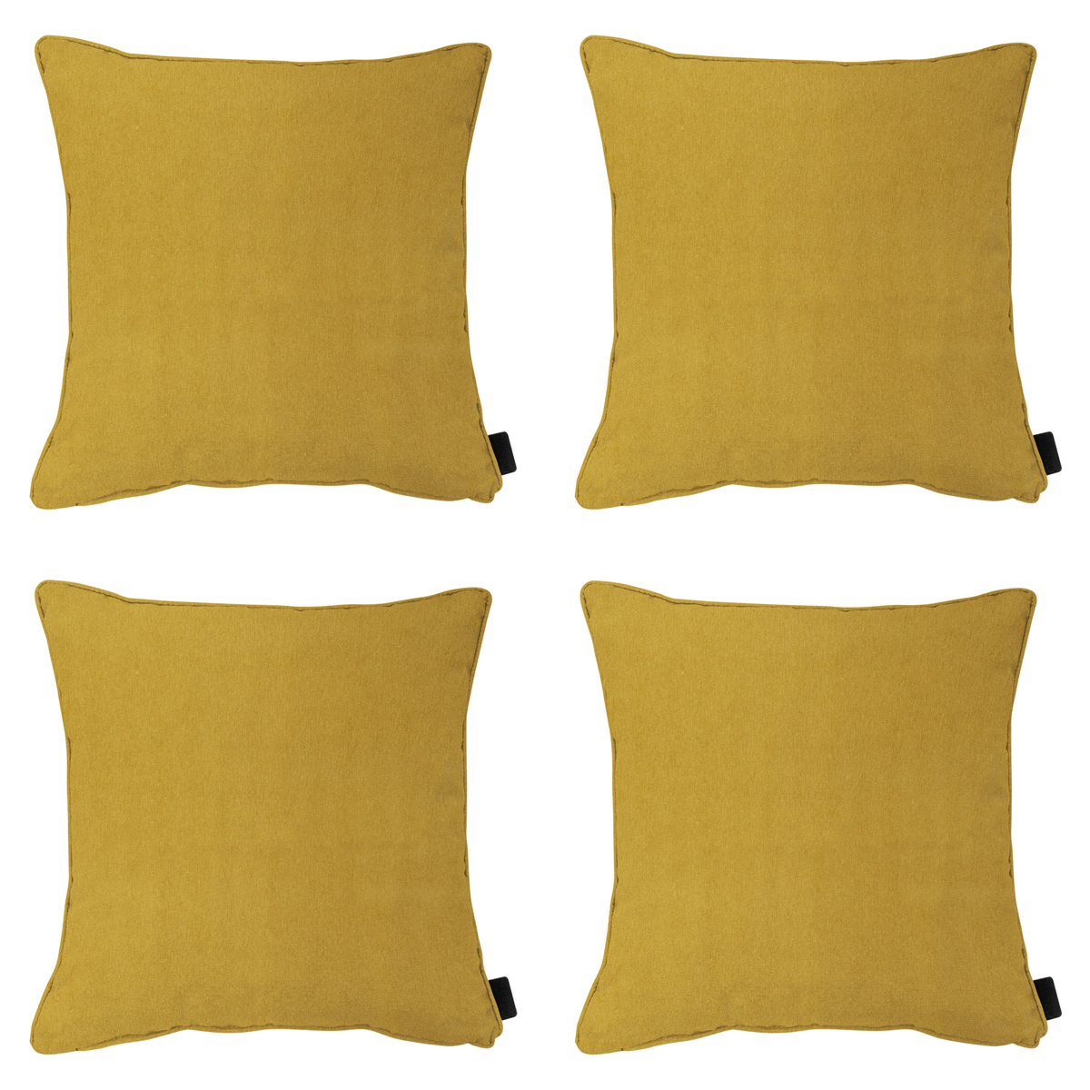 Madison Panama mustard Sierkussen - Set van 4