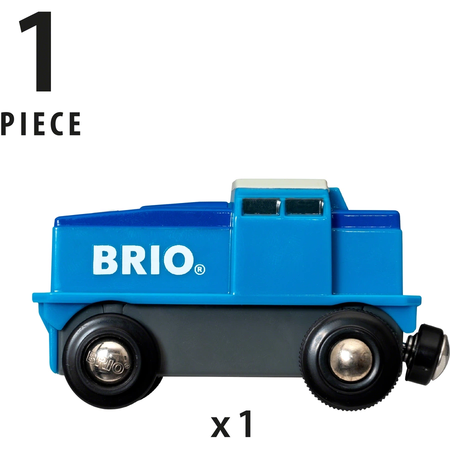 BRIO® WORLD Blaue Batterie - Frachtlok 33130