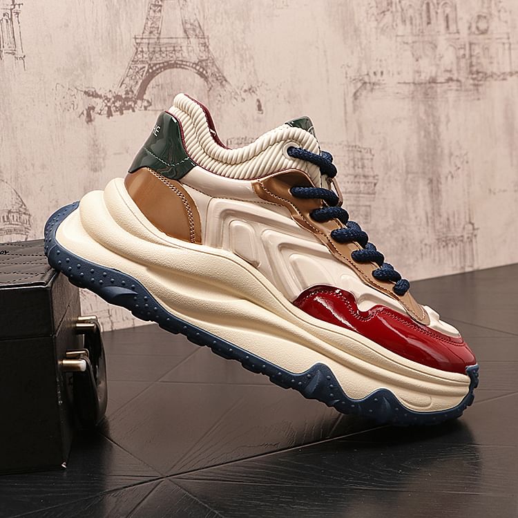Mr Ozera - Color Block Platform Sneakers