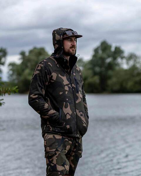Sweat à Capuche Zippé Intégral Camouflage Sherpa 310 Fox