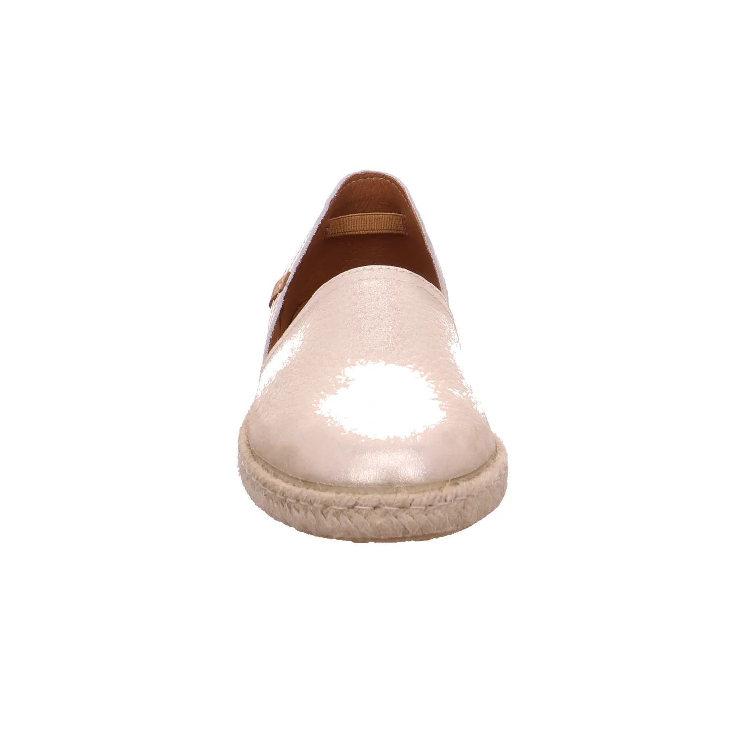 VERBENAS Espadrille Gold Leder