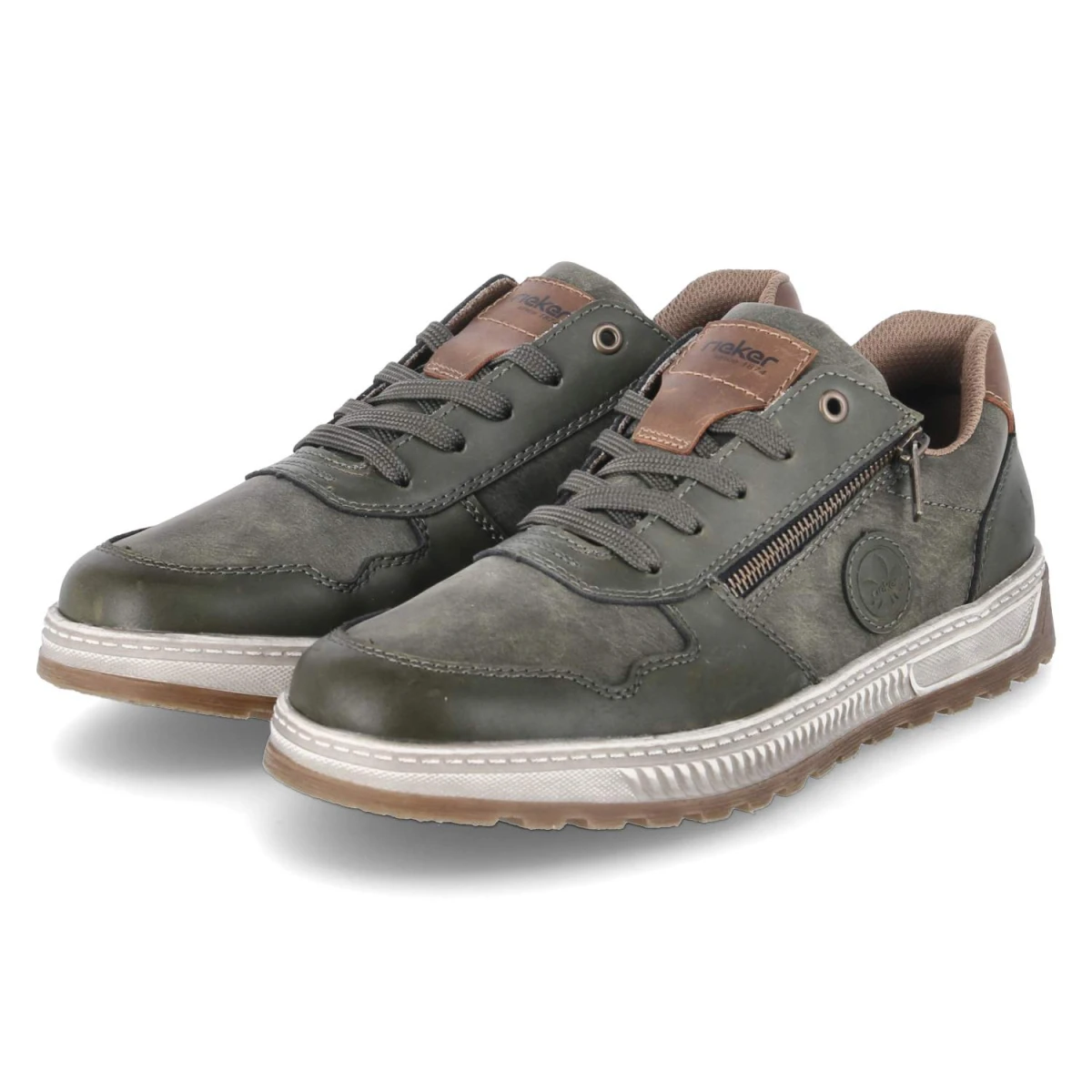 RiekerHalbschuhe - moor/schilf/noce
