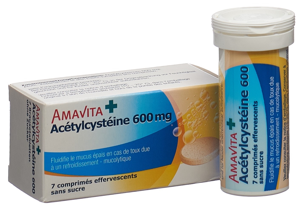 Amavita Acetylcystein Brausetabl 600 mg Ds 7 Stk