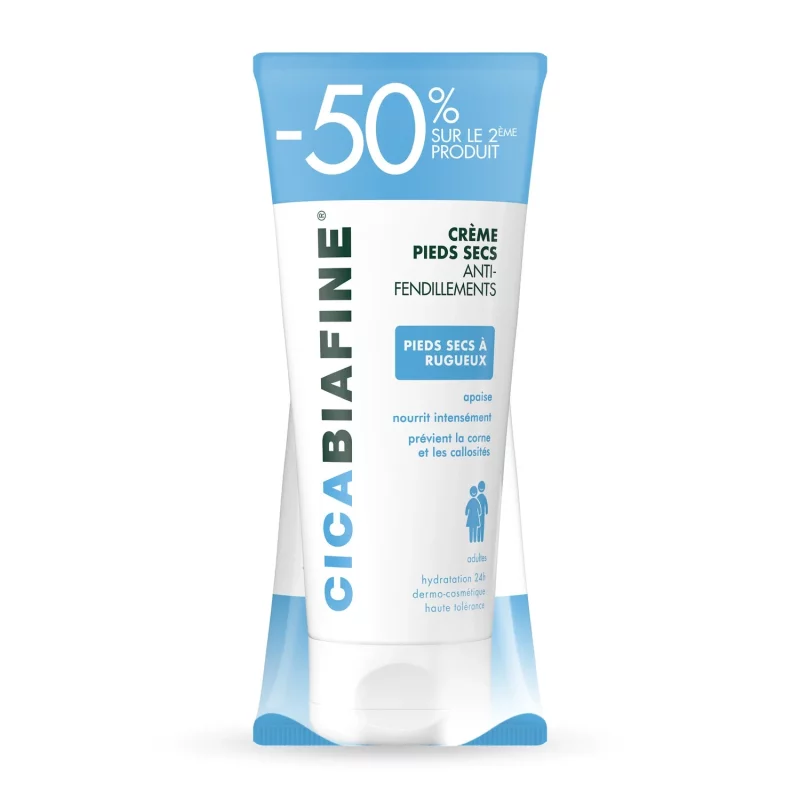 Duo Crèmes Pieds Secs Anti-Fendillements - 2x100ml