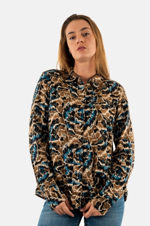 Chemisier lola espeleta ch071w24 429 neo camo
