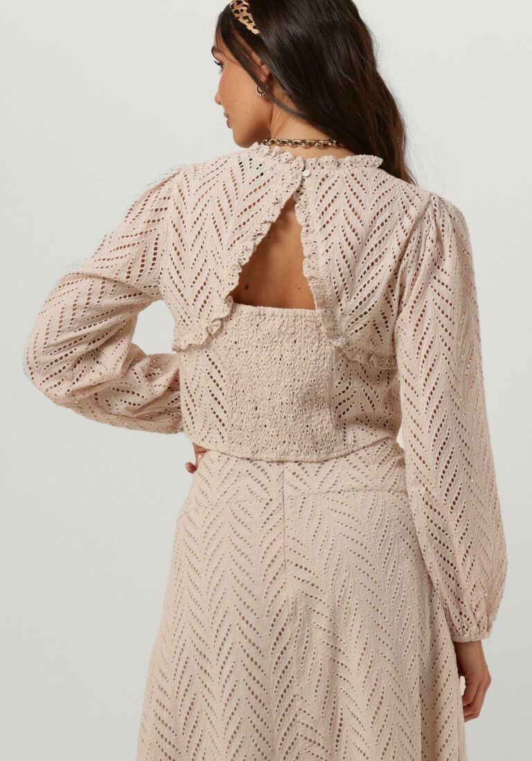 NEO NOIR beige neo noir blouse rivoli wave blouse