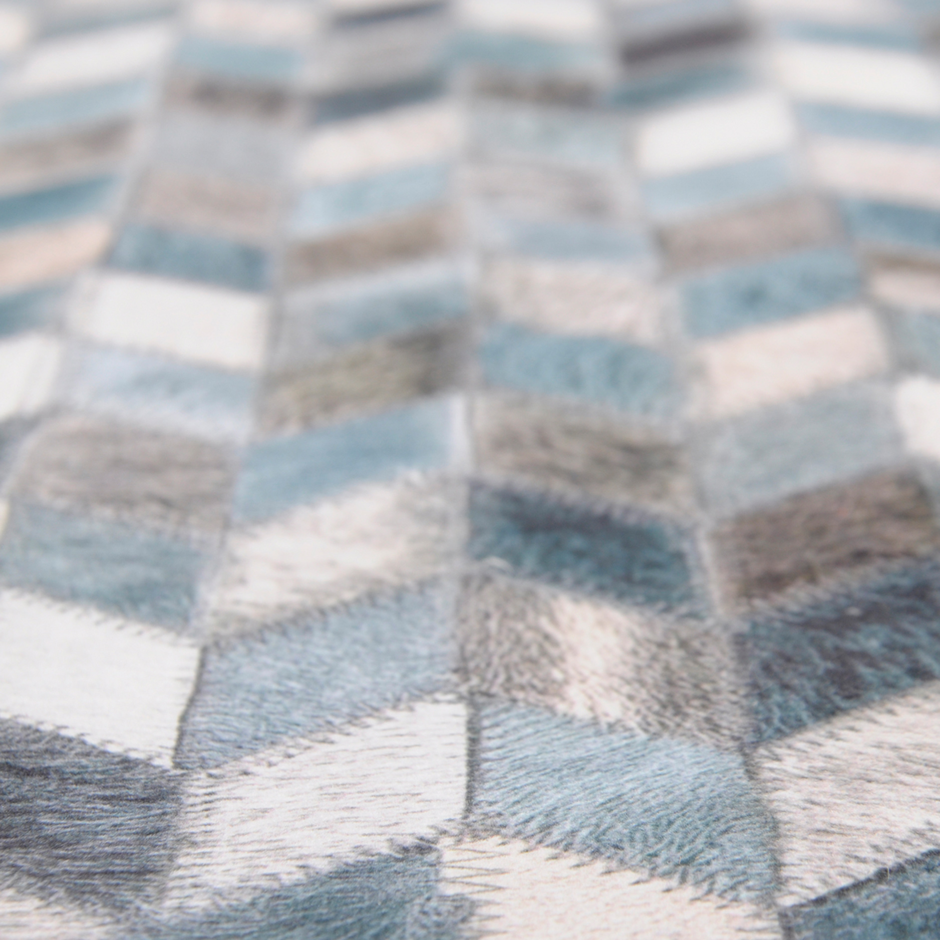 Teppich - blau-multicolor - 80x150 cm