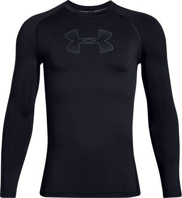 Under Armour HeatGear Long Sleeve Treningstrøye, Black