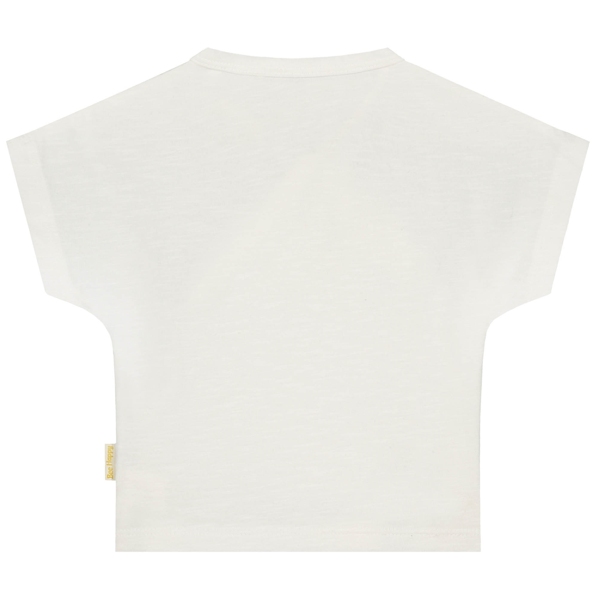 Prénatal newborn T-shirt korte mouwen dierenprint wit