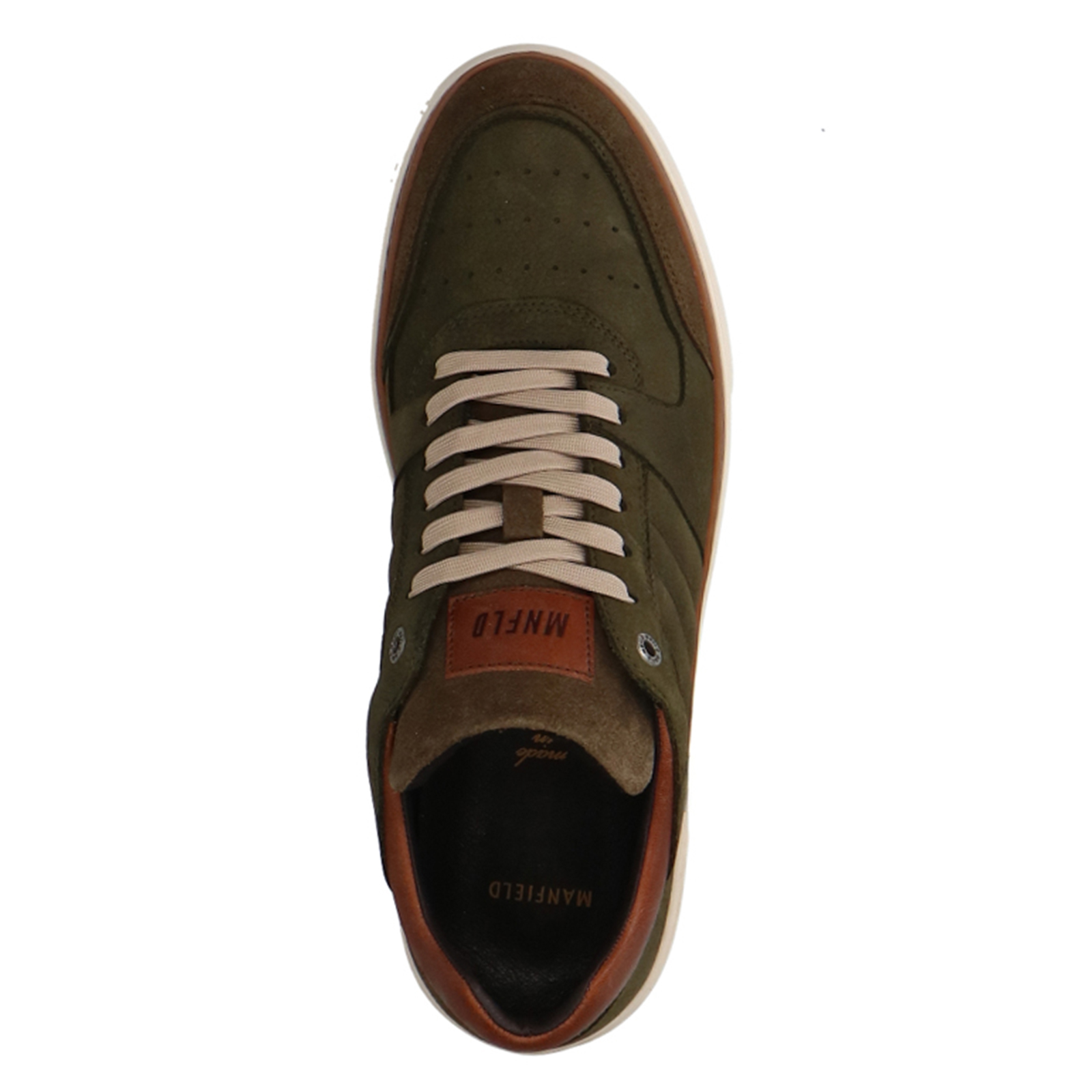 Khaki nubuck sneakers