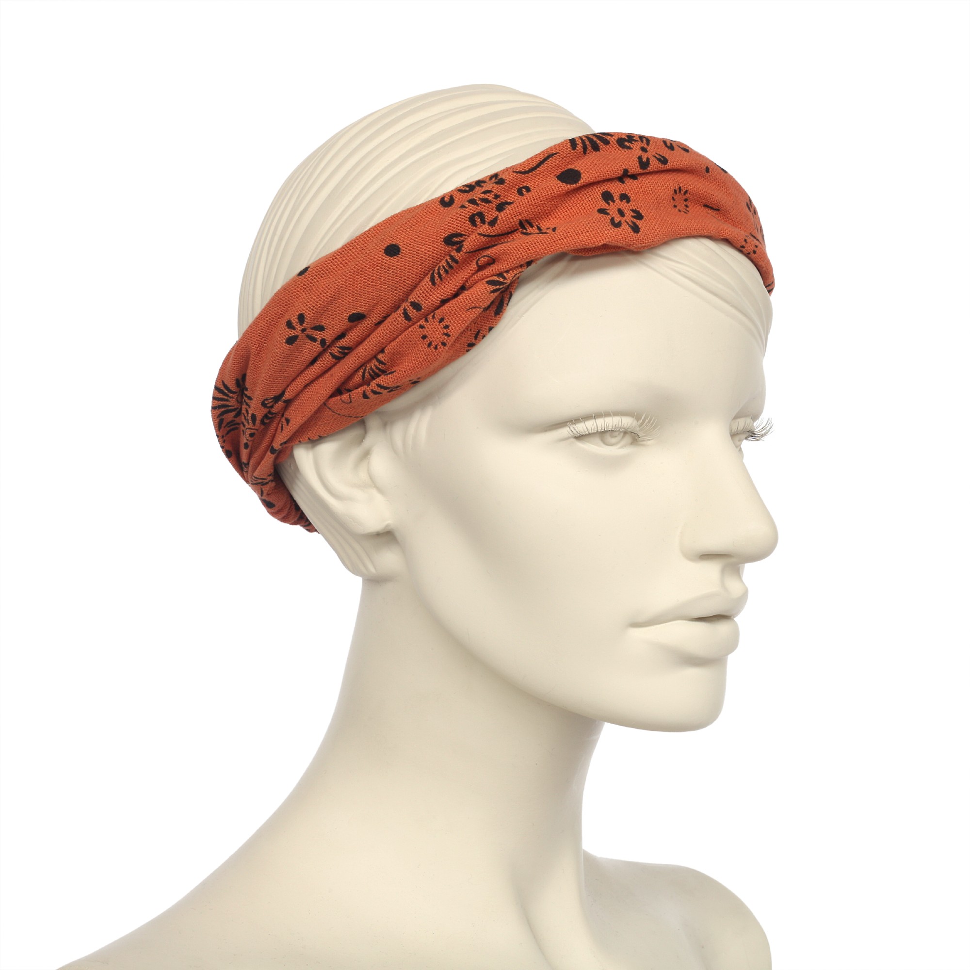 Haarband, orange, schwarz, T 54 cm, B 32 cm günstig bestellen