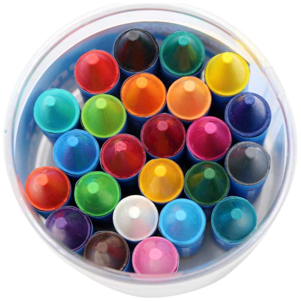 Crafty Co. Jumbo-Wachsmalstifte, 24er-Packung