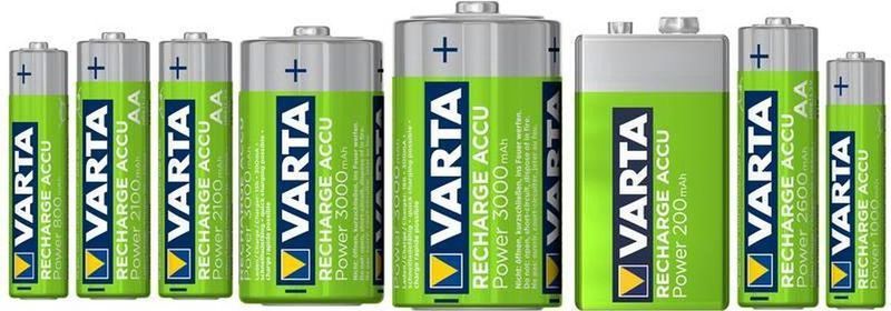 Varta - AAA Recharge Accu Power - 1000 mAh - 4 Stuks in Blister