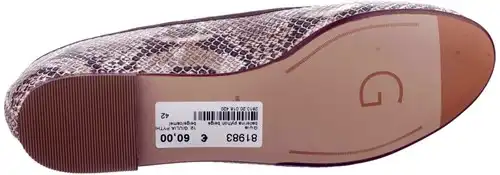 12. GIULIA PYTHON BEIGE - maat 42 ballerina python beige - maat 42 Calandschoen