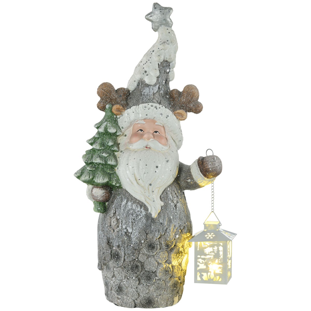 HOMCOM Kerstdecoratiefiguur, 29L x 16B x 55H cm, ijzer, veelkleurig