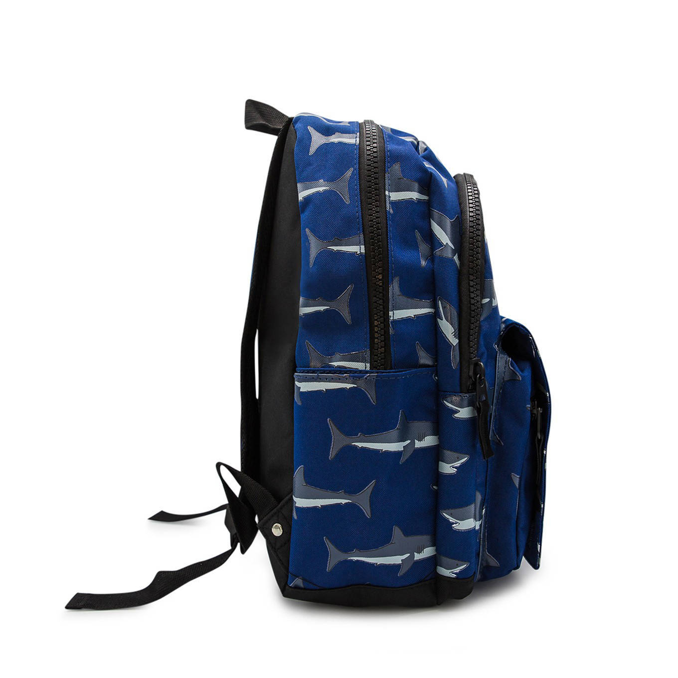 Little Legends rugzak Shark Mouth L blauw