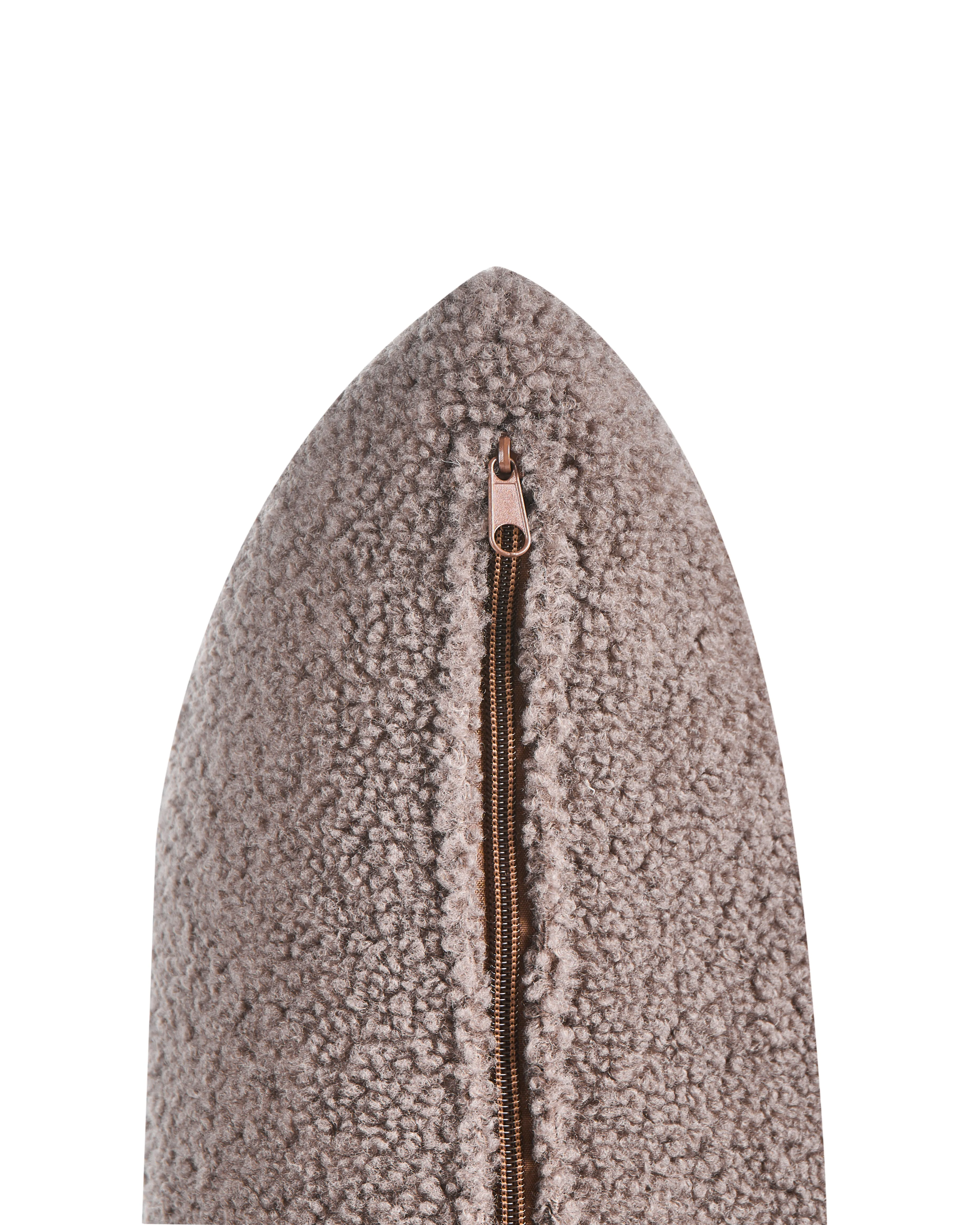 Fauteuil VINLIDEN Bouclé Bruin