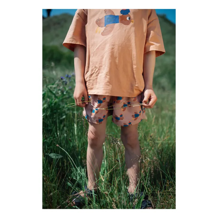 Daily Brat Short de Bain Oiseau | Camel