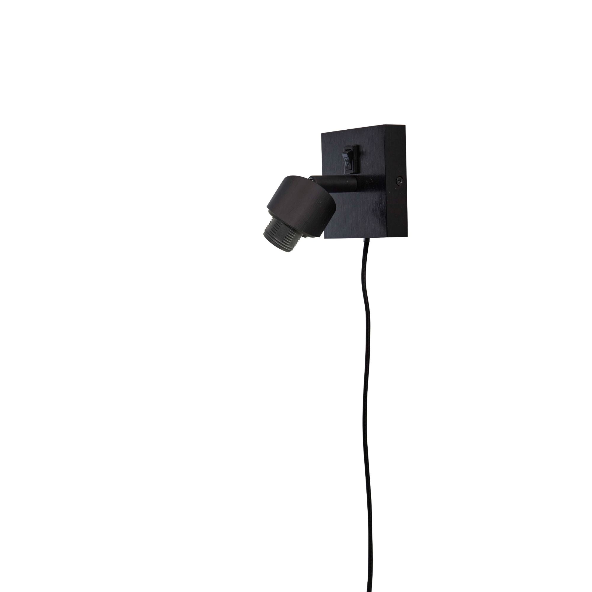 GOOD&MOJO Wandlamp Java - Bamboe Zwart|Naturel - Ã15cm