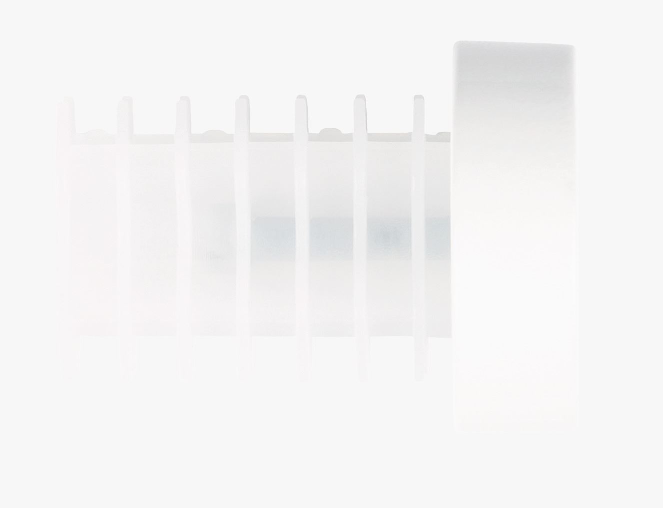 Endestykke 2pk hvit - 22/25 mm