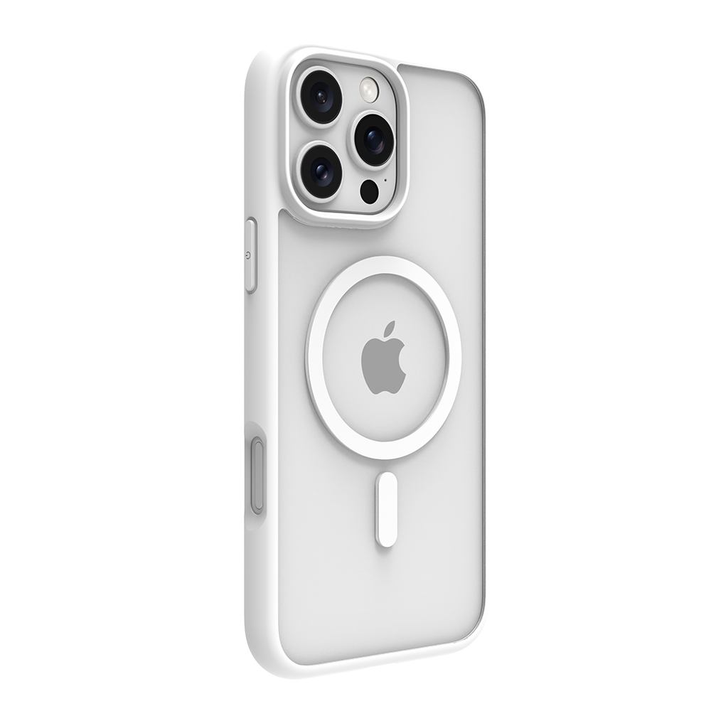 iPhone 16 Pro Max MagSafe Gummi Schutzhülle Grenen Biologisch Abbaubar (GN67WH006375) - Weiss